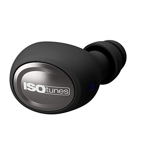 ISOtunes-Free-Earplug-ecouteurs-sans-Fils-Bluetooth-22-DB-Note-de-reduction-du-Bruit-7-Heures-de-Batterie-Noise-Cancelling-Mic-Noir-Mat