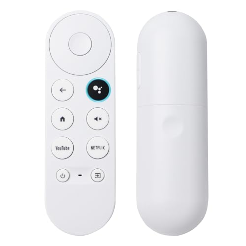 G9N9N New Replacement Google Chromecast TV Voice Smart Remote Control Compatible with Google Chromecast 4k Google TV Streamer 4K(Only Compatible with Snow Chromecast Google)