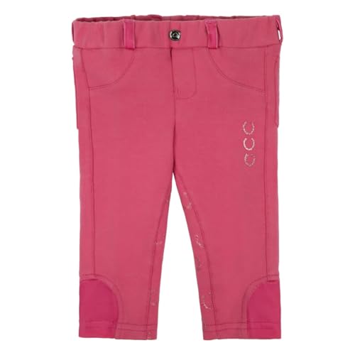NETPROSHOP Baby und Kinder Reithose Jaily Vollbesatz Pink mit Einhorn oder mit Smiley Gr. 56-104, Kindergroesse:92, Farbe:Pink