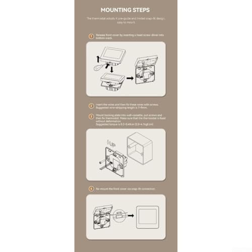 Thermostat intelligent WiFi compatible Tuya pour reguler le chauffage - 4