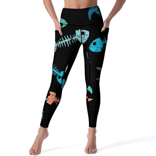 Pantalon de sport arête de poisson leggings femme pour gym et jogging S