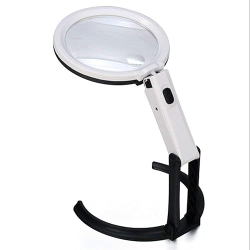 Loupe grossissante 2X 5X rechargeable aide visuelle malvoyants