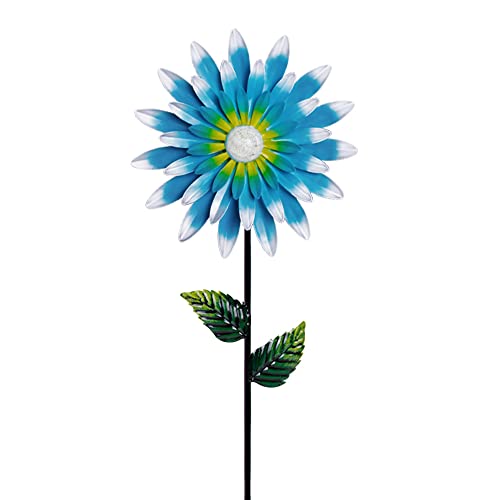 Gartendekoration für den Außenbereich, Metall, Blume, Gartenstecker, handbemalt, lebendige Blumenmontage, wachsen im Dunkeln, Kugel für den Außenbereich, Rasenweg, Terrasse, Ornamente Cover