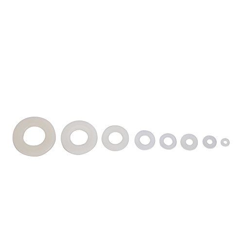 Eowpower 02-013-002 270 Pieces 8 Sizes Nylon Metric Sealing Washers Assortment Set thumb #1