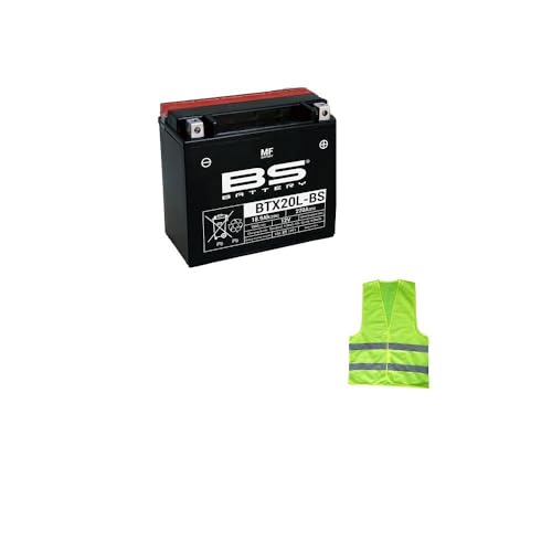 KOMPATIBEL MIT Harley Davidson FLS Softail Slim 1690 für Jahr 2013 al 2013 Batterie YTX20L-BS BEREITS BEREIT UND ZUR NUTZUNG GEBÜHRT BATTERIEN BS BTX20L-BS 18 AH Ampere 12 Volt 175X87X155MM