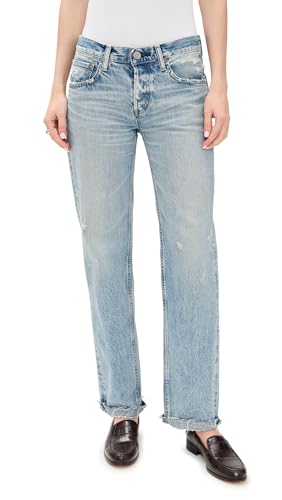 MOUSSY VINTAGE Women's MV Arverne Straight Low Jeans
