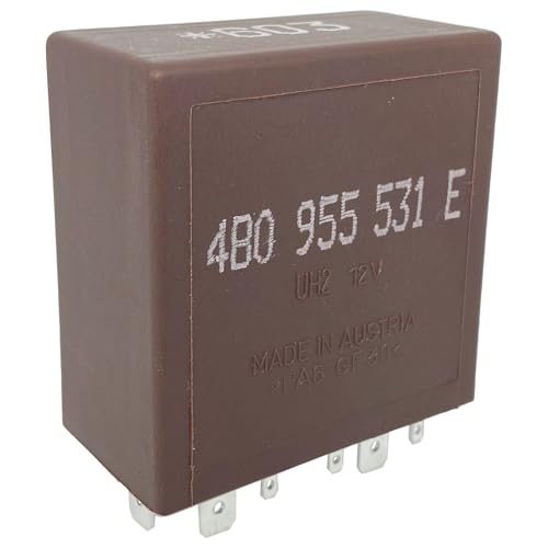 603 4B0955531E Wiper Relay (1-Pack) 4B0 955 531E – 12VDC 30A 16-Pin SPDT Automotive Relay – Compatible with VW Golf, Audi A4 – Fixes 00948 & 01516 Codes