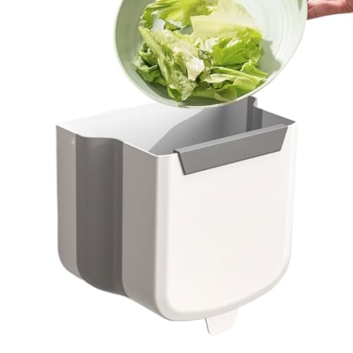 Genérico Papelera De Cocina Colgante - Papelera Depared | Papeleracolgante Con Tapa, Para Debajo Dearmarios, Puertas De Armarios, Dormitorios, Oficinas