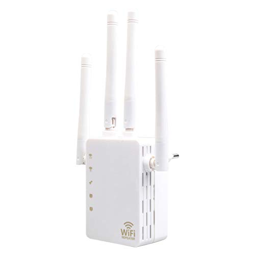 Romacci Amplificador de sinal de Internet WiFi Booster 1200 Mbps Dual Band 2,4 GHz 5 GHz WiFi Repeti