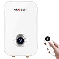 GEESEN Tankless Water Heater Electric 9kW 240V, Instant On Demand Endless Hot Water Heater with Digital Temperature Display Point of Use for Residential Whole House Shower, ETL Certified