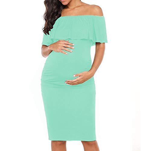 Avv Maternity Dresses for Baby Shower Photoshoot Woman Knee Length Bodycon Summer Plus