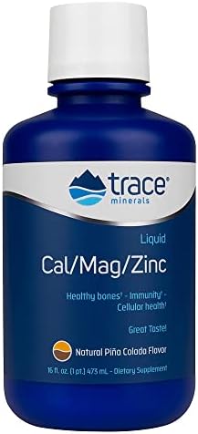 Trace Minerals Liquid Cal/Mag/Zinc, 16-Ounce
