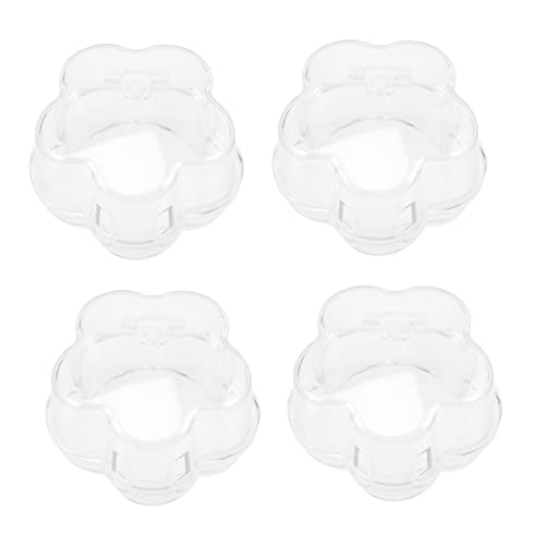 KOCKSHION 4Pcs Safety Gas Knob Covers Transparent Gas Stove Knob Guards for Proofing Easy Adult Access Reliable Oven Safety Protection