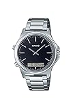Casio Reloj analógico para Hombre con Esfera Negra, Negro, Clásico