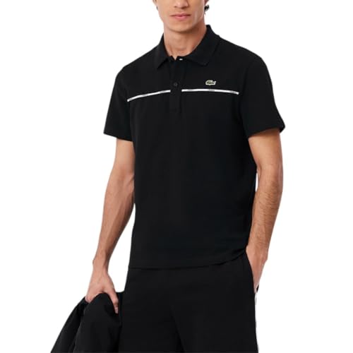 Lacoste Men's Seasonal Short Sleeve Regular Fit Contrast Piping Polo