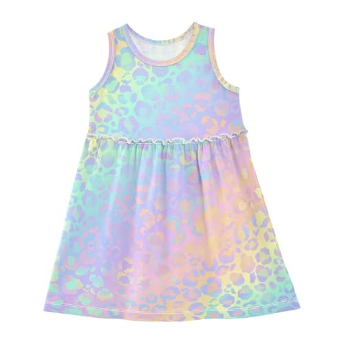 senya Sleeveless Summer Dress Pastel Rainbow Hearts Girls Skirt Dresses