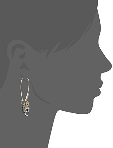 Betsey Johnson Pave Skull Dangle Earrings - Image 3