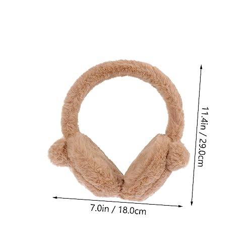 Orejeras protectoras de peluche Veemoon invierno tamaño único suave 2