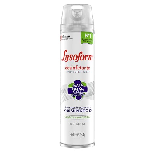 Lysoform Original, Desinfetante Aerosol para Superfícies, 360ml