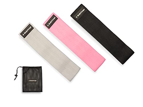 Resistance Bands for Working Out, 3 Booty Bands for Women Men Fabric Elastic Bands for Exercise Bands Resistance Bands for Legs Bands for Working Out Hip Thigh Glute Bands Set with Carry Bag