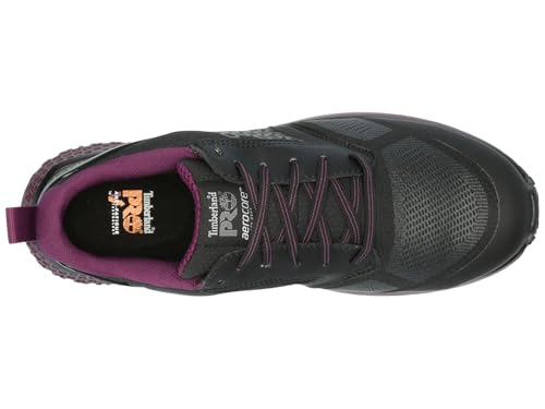 Timberland PRO Timberland PRO Women's Reaxion Composite Safety Toe Athletic Work Shoe, Black/Purple, 5.5
