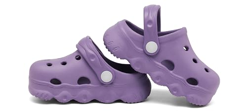 Image of INMINPIN Kids Cute Clogs Cartoon Garden Shoes Boys Girls Slides Slippers Indoor Outdoor Children Water Shower Beach Pool Sandals
