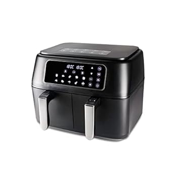 Fritadeira Duas Cestas Air Fryer 8L, Preta, 110v, Hamilton Beach