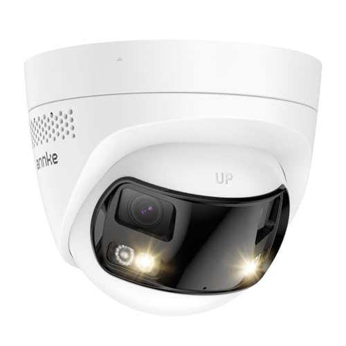 El Mejor Listado de Camaras de Vigilancia Ip comprados en linea. 38 ANNKE FCD800 Cámara de seguridad PoE para exteriores con lente dual de 180° de campo de visión, cámara de vigilancia IP de 8MP con soporte para visión nocturna a color,...