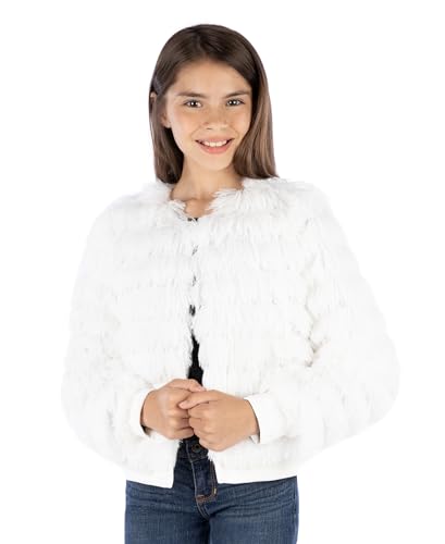 Image of Speechless Girls' Open Front Shaggy Jacket