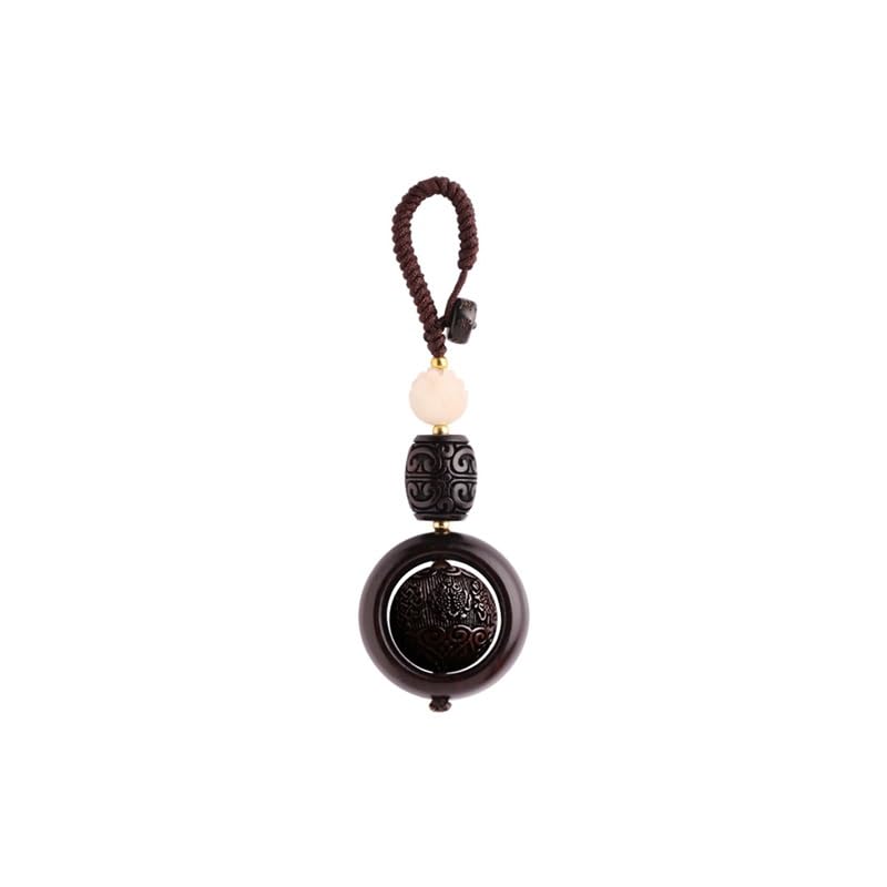 Porte-clés en bois de rose noir, le pendentif de voiture idéal à offrir aux hommes et femmes