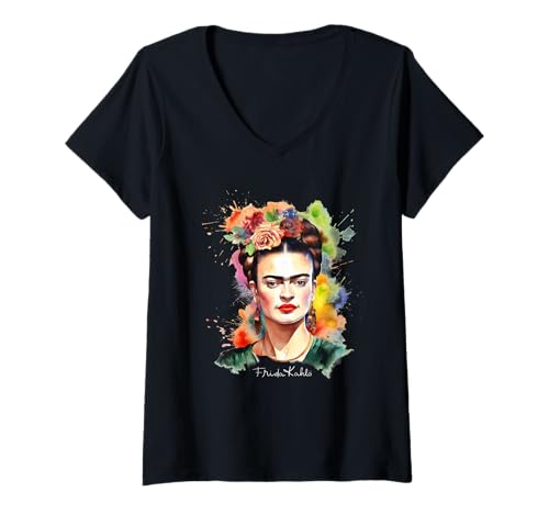 Mujer Frida Kahlo - Variedad de artículos Camiseta Cuello V