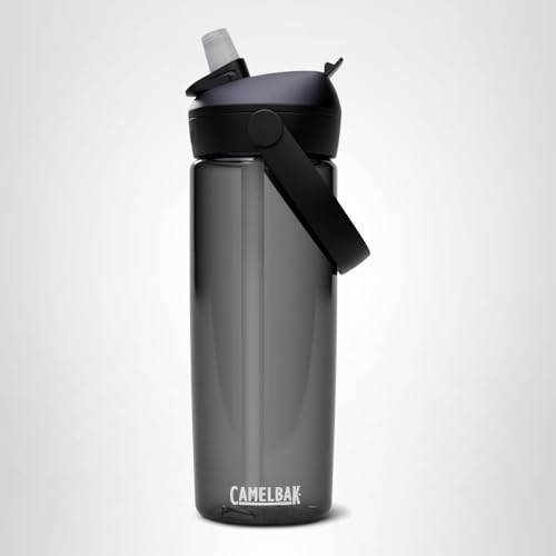 CamelBak Thrive Flip Straw Water Bottle, Easy Sip Design for Everyday Hydration and Travel, 20oz, Charcoal