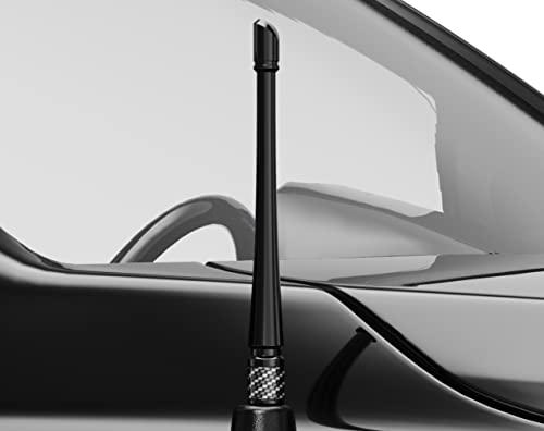 Antenna Acciaio Inox Nera 86309-0C020 Antenna Radio AM/FM In Acciaio Inox Nero Per Toyota Tundra 2000-2020 - 21 Pollici, Sostituzione Diretta Palo Antenna TV - Foto 6