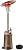 Mars Explo 50,000 BTU Patio Heater for Outdoor Use With Adjustable Heat Focusing Top, Portable Propane Patio Heater with Wheels, Stainless Steel Burner for Porch, Deck, Garden, Commercial (Brown)