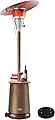 Mars Explo 50,000 BTU Patio Heater for Outdoor Use With Adjustable Heat Focusing Top, Portable Propane Patio Heater with Wheels, Stainless Steel Burner for Porch, Deck, Garden, Commercial (Brown)