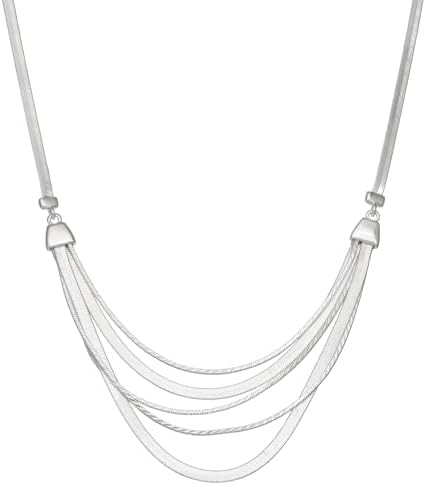 Napier 16'' multi row frontal style necklace with lobster clasp closure image 2