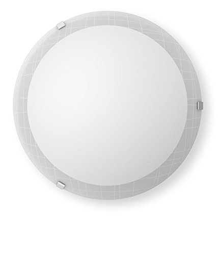 Philips 311403116 Ballan Luminaire d'Intérieur Plafonnier LED Verre Blanc 10 W