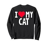 Photo Gallery i love my cat shirt i heart cat lovers love cat felpa Photo Gallery i love my cat shirt i heart cat lovers love cat felpa