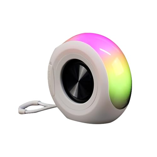 Altavoz inalámbrico para exteriores, altavoz inalámbrico de mano, reproductor de audio con luz de atmósfera, música electrónica, para dormitorio, coche, cocina, playa, viajes, gimnasio, senderismo