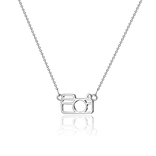 Collier pendentif appareil photo or pour sublimer le style quotidien des photographes