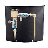 Quoyiyo Outdoor Backflow Preventer Insulation Cover -Insulated Pouch for Winter Pipe Freeze Protection, Winter Pipe, Water Sprinkler Valve Box, Meter or Controller (30 ' W x 26 ' H,Black)