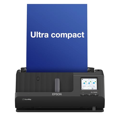 EPSON ES-C380W | Scanner réseau - Scanner professionnel A4 compact, faible consommation,...