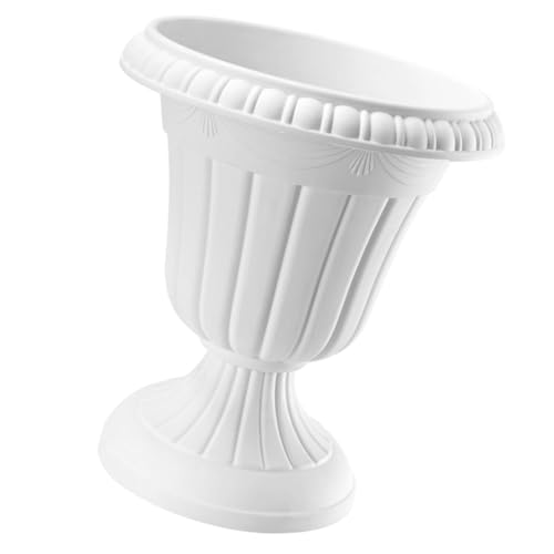 Levemolo Macetero Balcón Decorativo de Estilo Vintage para Bodas y Maceta Plástico Redonda para Plantas Flores Artificiales y Decoración de Porches