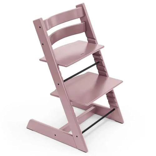 Image of Stokke Tripp Trapp Chair from Stokke - Adjustable, Convertible Chair for Toddlers, Children & Adults - Classic, Convenient, Comfortable, Ergonomic Back + Foot Support, Can Hold Up to 136 kg (Heather Mauve)