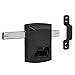 National Hardware N109-080 SmartKey Security Gate Lock, Keys Included, Coated with WeatherGuard Protection, Black