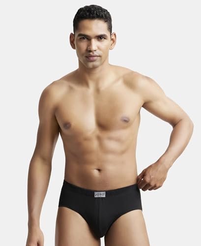 Image of Jockey 8035 Men Super Combed Cotton Solid Brief with Ultrasoft Concealed Waistband (Pack of 2)