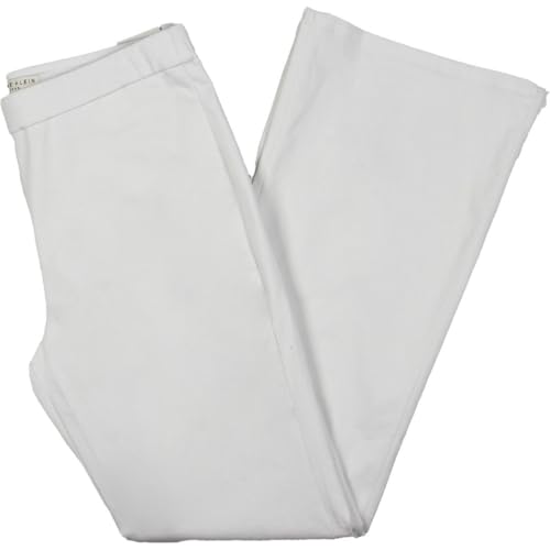 Anne Klein Womens Solid Stretch Flared Pants2