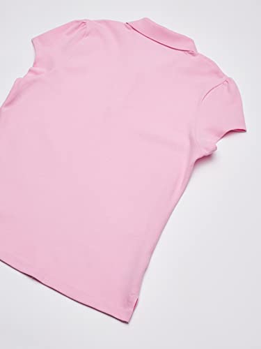 The Children's Place Girls Short Sleeve Ruffle Pique Polo Shirt, Sparkle Pink Single, Small US - image 5