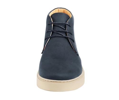 Image of Amali Casual Chukka Boots for Men, High-Top, Lace Up Suede Men's Shoes, Desert Boots with Crepe Rubber Sole
