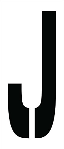 Pochoir lettre J 61 cm réutilisable pour signalisation nette PMC24-J